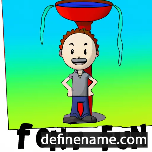 cartoon of the name Fount