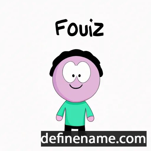 cartoon of the name Fouzi