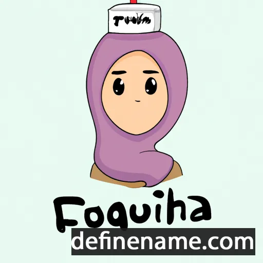 cartoon of the name Fouziah