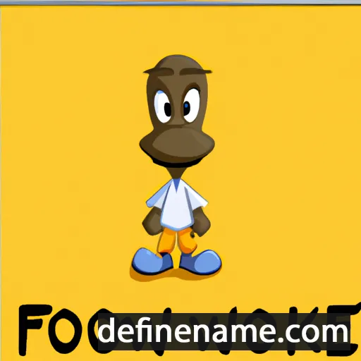 cartoon of the name Fowoke