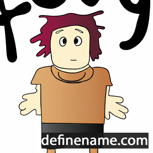 cartoon of the name Foy