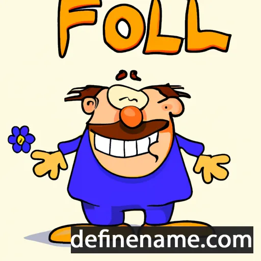 cartoon of the name Fozil