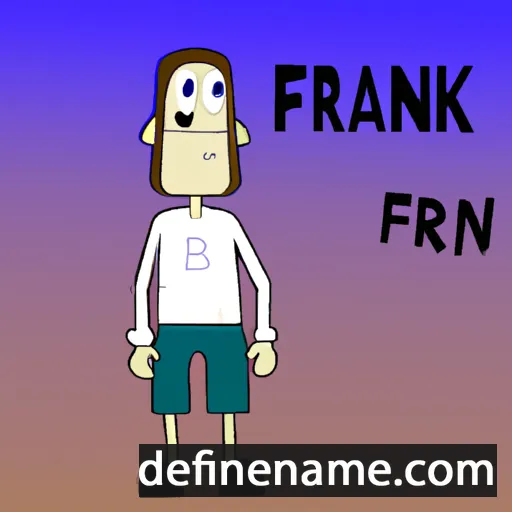 cartoon of the name Fränk