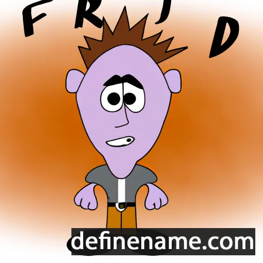 cartoon of the name Frady