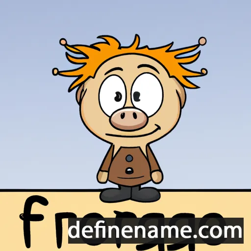 cartoon of the name Frægr