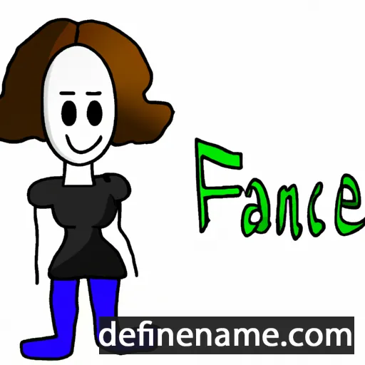 cartoon of the name Francea