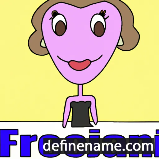 cartoon of the name Franceen