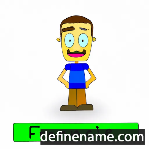 cartoon of the name Francel