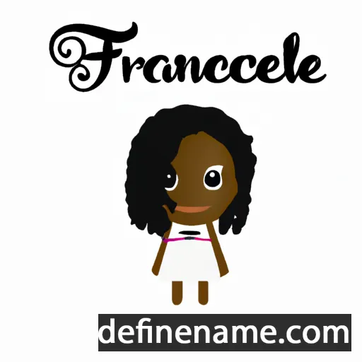 cartoon of the name Franciele