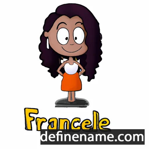 cartoon of the name Francieli