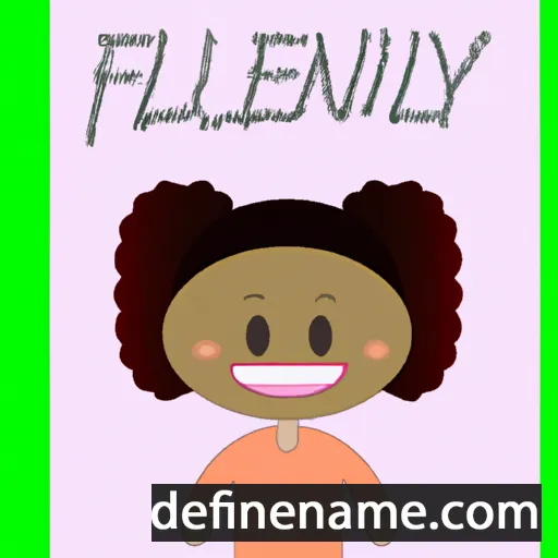 cartoon of the name Francielly