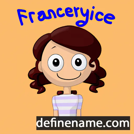 cartoon of the name Francyne