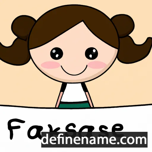 cartoon of the name Franczeska