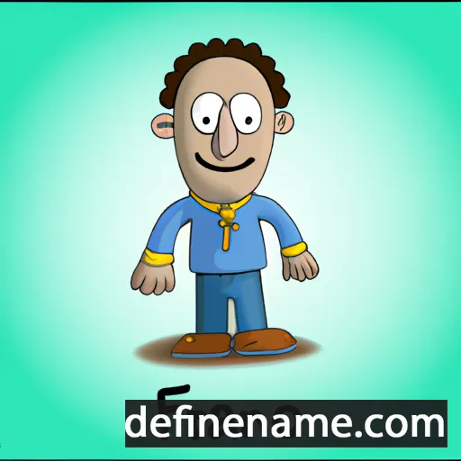 cartoon of the name Franio