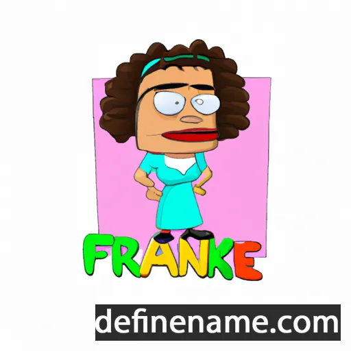 cartoon of the name Frankine