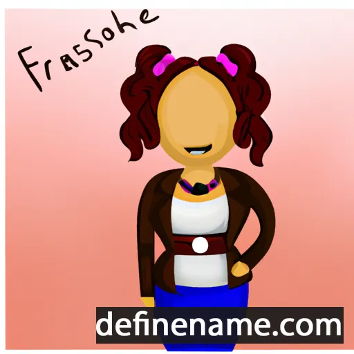 cartoon of the name Fransheska