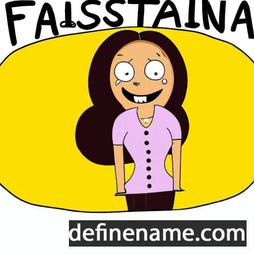 cartoon of the name Fransina