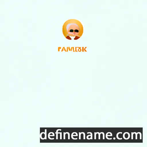 cartoon of the name Franulk