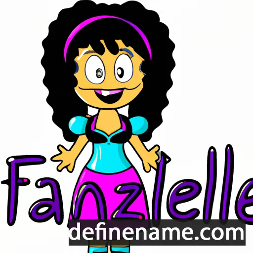 cartoon of the name Franzelle