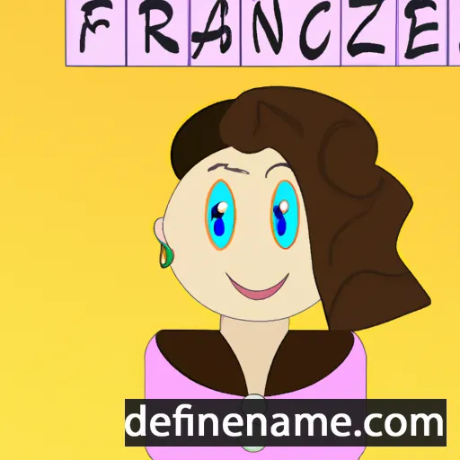 cartoon of the name Franzesca