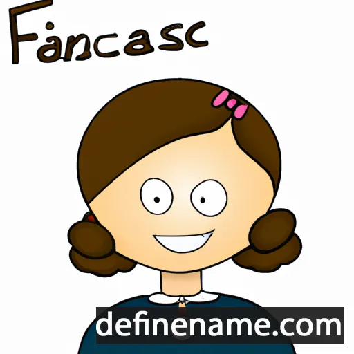 cartoon of the name Franzisca