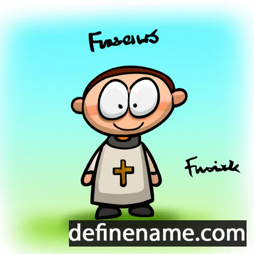 cartoon of the name Franziskus