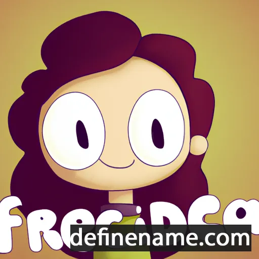 cartoon of the name Frédérica