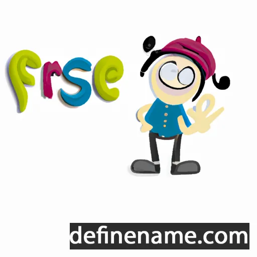 cartoon of the name Frêşte