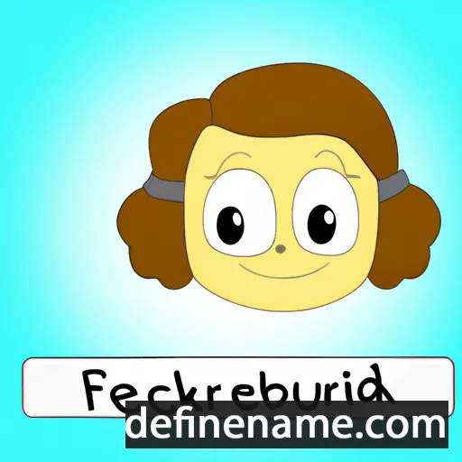 cartoon of the name Fredericke