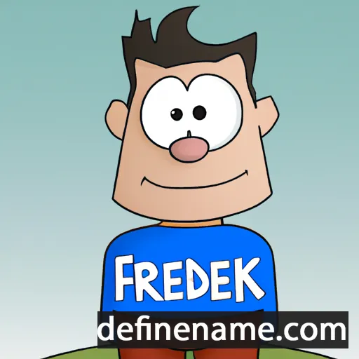 cartoon of the name Frederijk