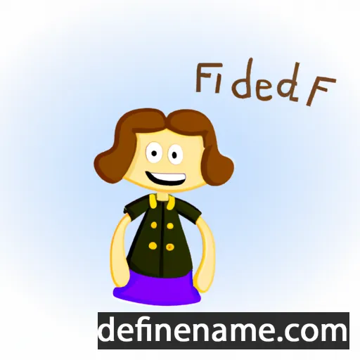 cartoon of the name Frederike