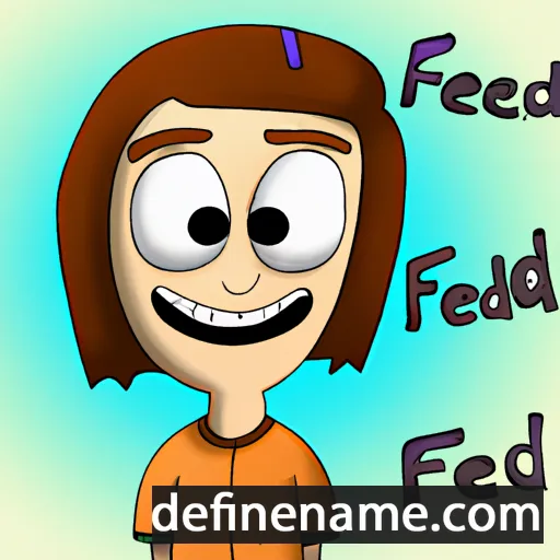 cartoon of the name Fredka