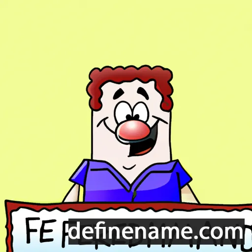 cartoon of the name Fredman