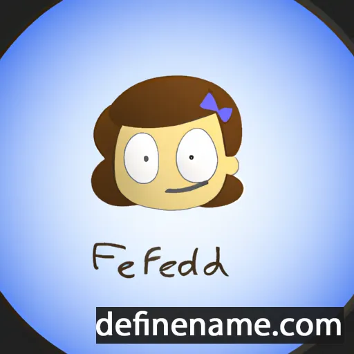 cartoon of the name Fredricka