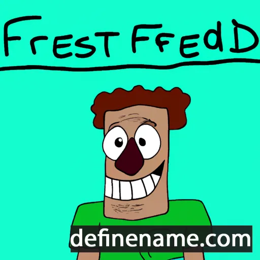 cartoon of the name Fredstein