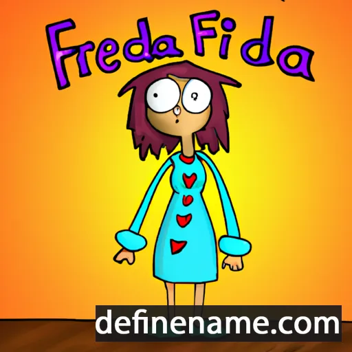 Fredzia cartoon