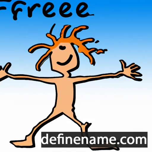 cartoon of the name Free