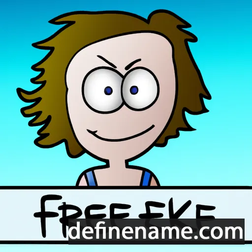 cartoon of the name Freeke