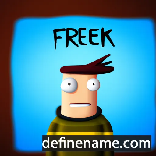 cartoon of the name Freerk