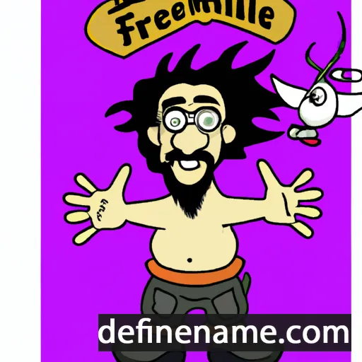 cartoon of the name Freewill