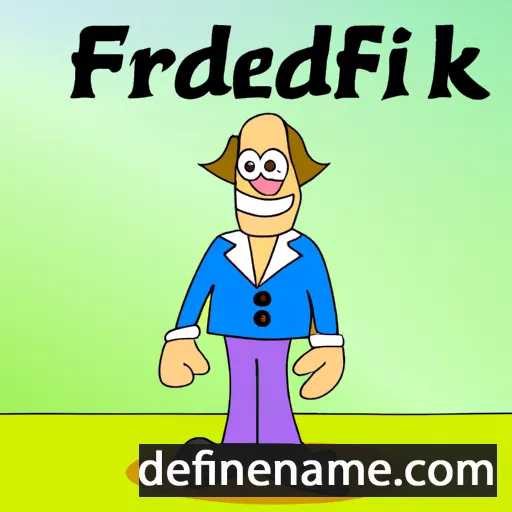 cartoon of the name Freideriki