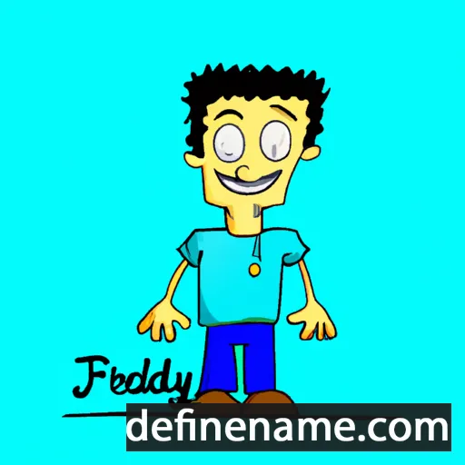 cartoon of the name Freidy