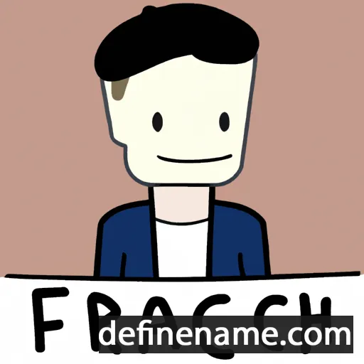 cartoon of the name French