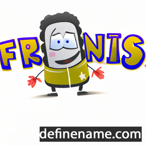 cartoon of the name Frensis