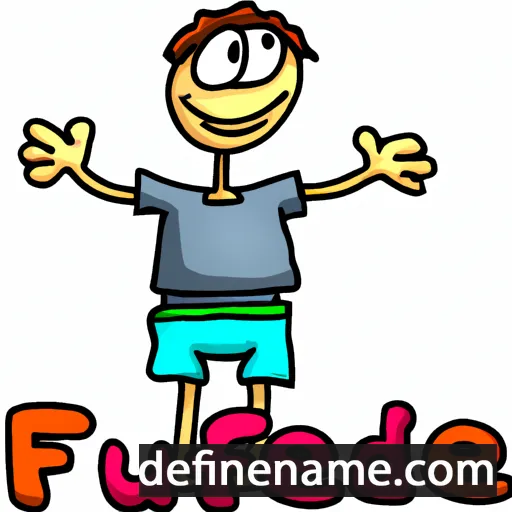 cartoon of the name Freude