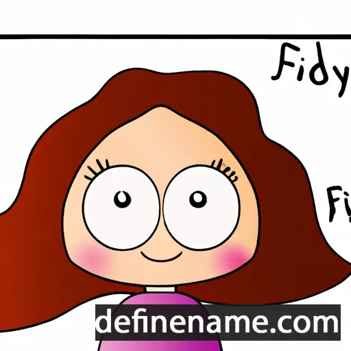 cartoon of the name Freydís