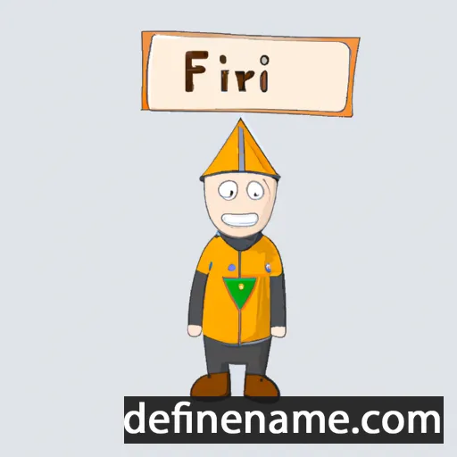 cartoon of the name Fríálvur