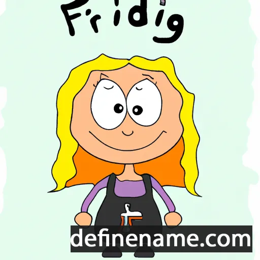 Fríðbjørg cartoon