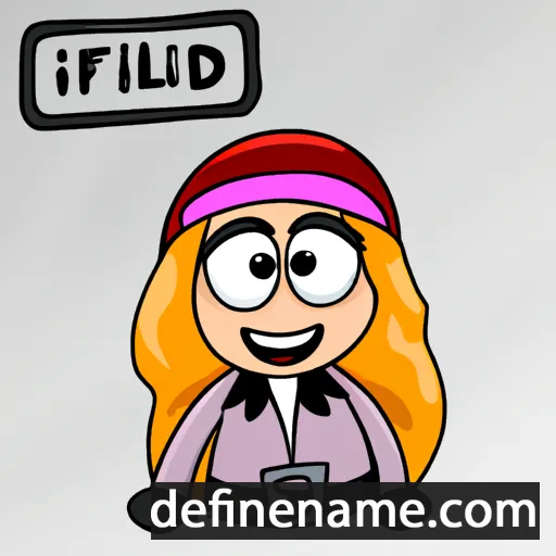 Fríðhild cartoon