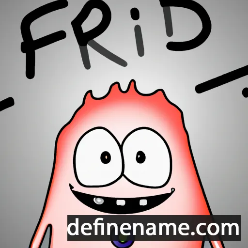 cartoon of the name Fríði